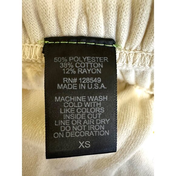 Aviator Nation White Rainbow Logo Sweatpants XS | Made in USA Lounge Joggers 50 - Picture 13 of 14